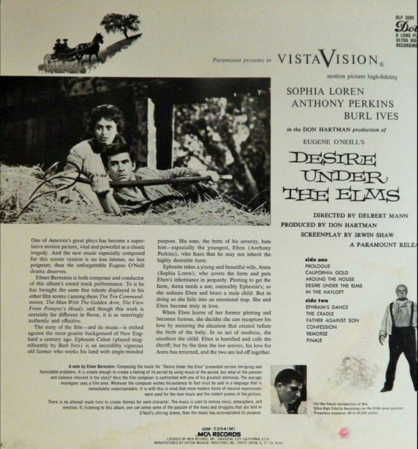 Elmer Bernstein - Desire Under The Elms (LP, Album, RE)