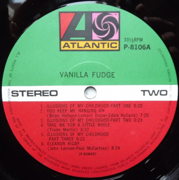 Vanilla Fudge - Vanilla Fudge (LP, Album, RE)