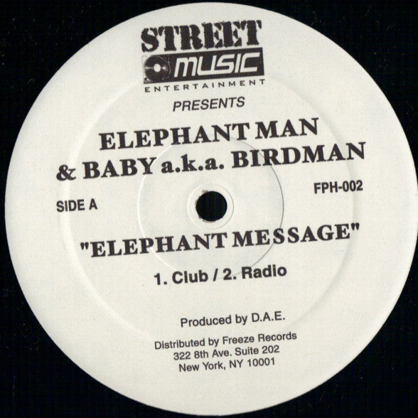 Elephant Man - Elephant Message(12")