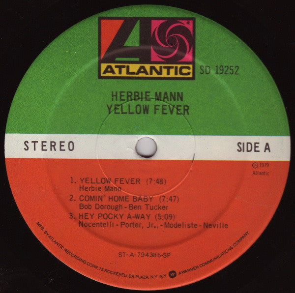 Herbie Mann - Yellow Fever (LP, Album, SP)
