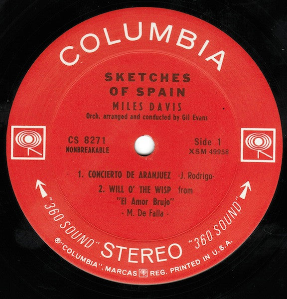 Miles Davis - Sketches Of Spain (LP, Album, RP)