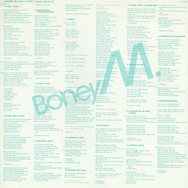 Boney M. - Kalimba De Luna - 16 Happy Songs (LP, Comp)