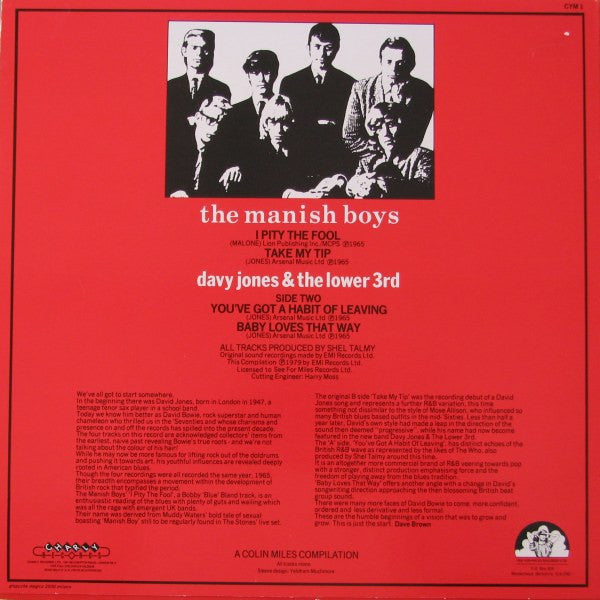 The Manish Boys - The Manish Boys / Davy Jones & The Lower 3rd(10",...