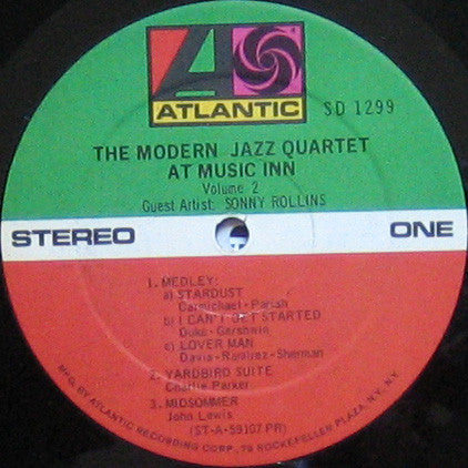 The Modern Jazz Quartet - The Modern Jazz Quartet At Music Inn — Vo...