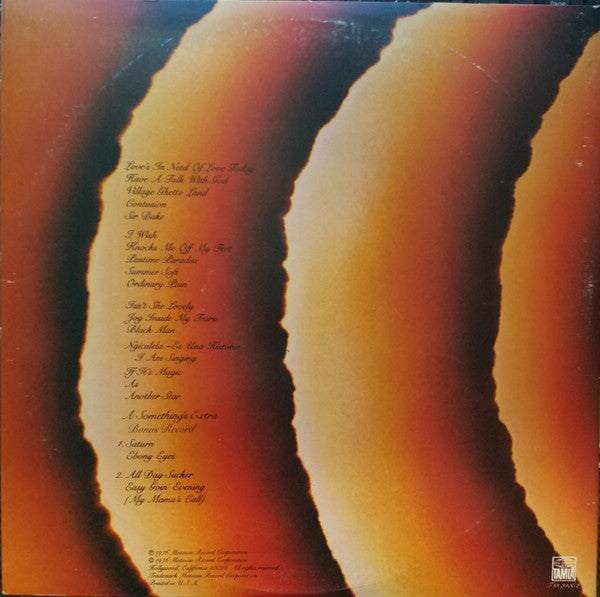 Stevie Wonder - Songs In The Key Of Life(2xLP, Sup + 7", EP, PRC + ...