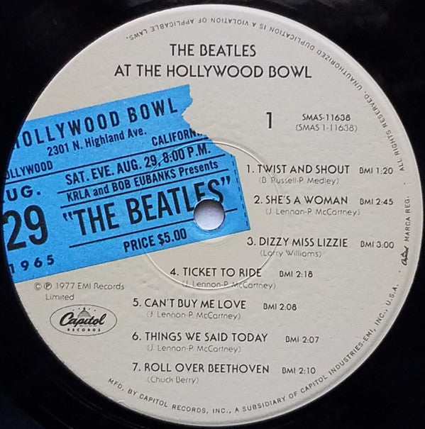 The Beatles - The Beatles At The Hollywood Bowl (LP, Album, Win)