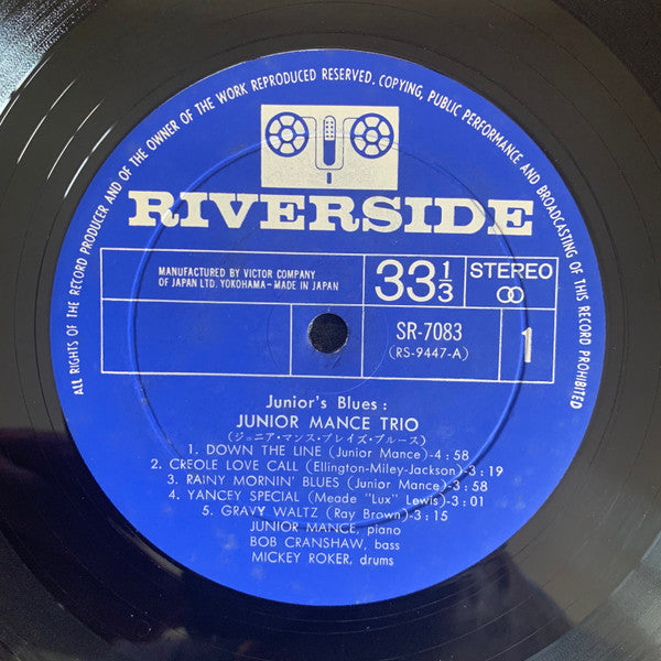 Junior Mance Trio - Junior's Blues (LP, Album)