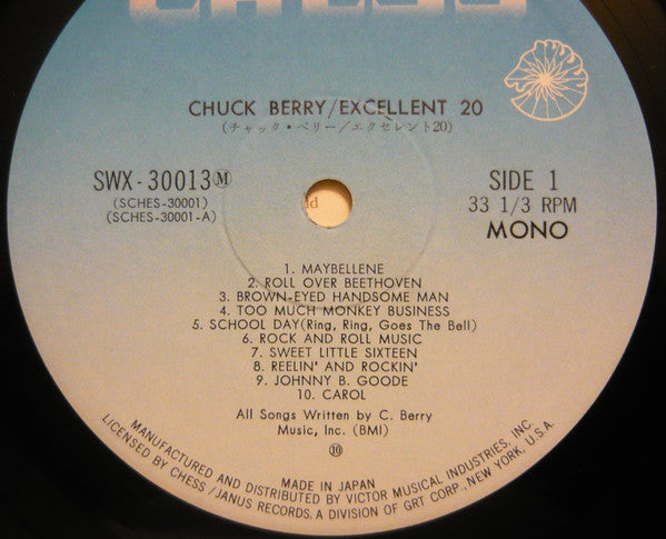 Chuck Berry - Excellent 20 (LP, Comp, Mono)