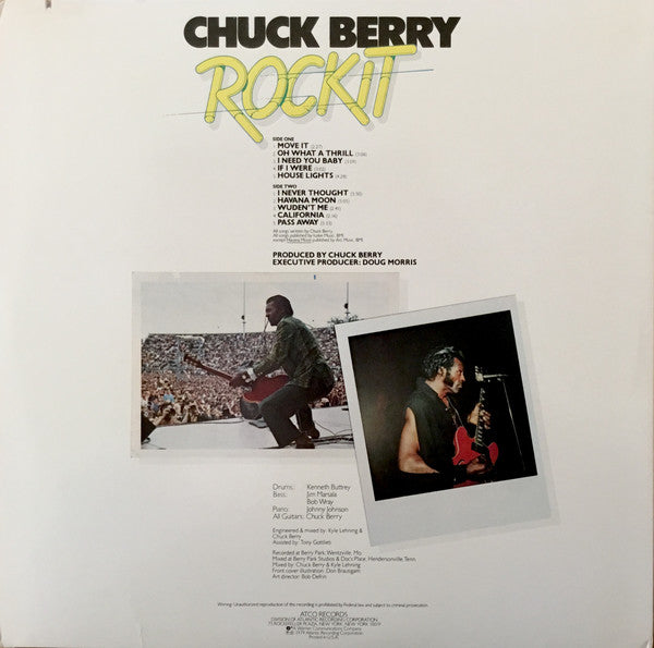 Chuck Berry - Rockit (LP, Album, RI)
