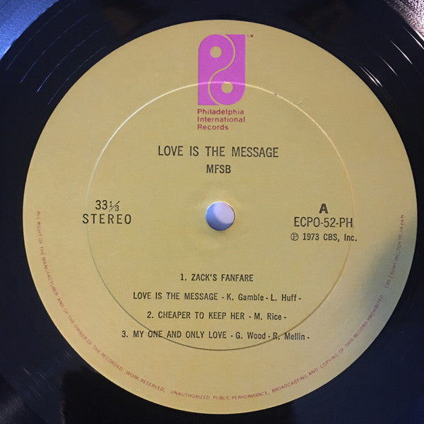 MFSB - Love Is The Message (LP, Album, RE)