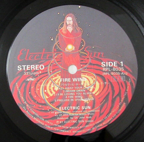 Electric Sun - Fire Wind (LP, Album, Promo)