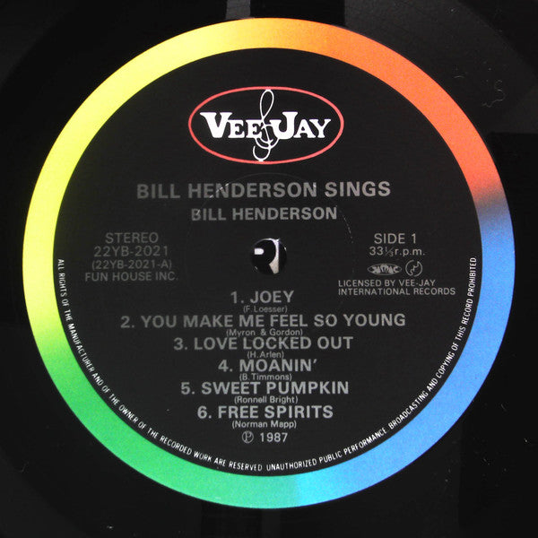 Bill Henderson (3) - Sings (LP, RE)