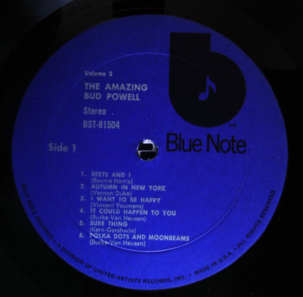 Bud Powell - The Amazing Bud Powell, Volume 2 (LP, Album, RE, RM, Bla)