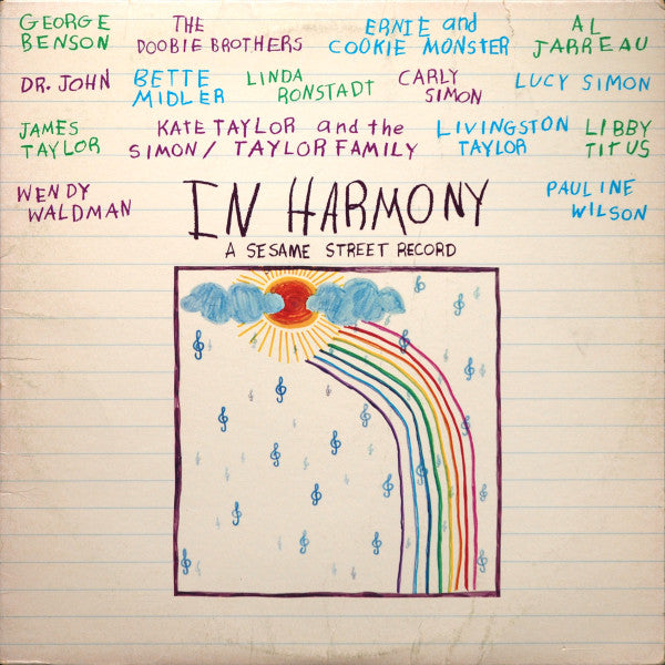 Various - In Harmony - A Sesame Street Record (LP, Album, Los)