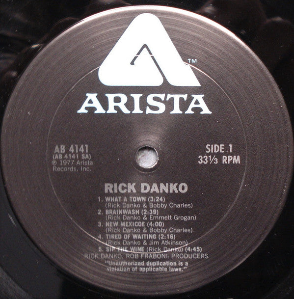 Rick Danko - Rick Danko (LP, Album, San)
