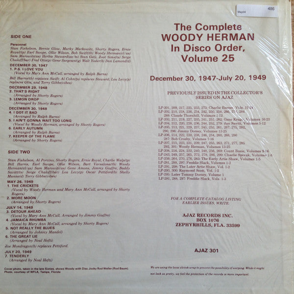 Woody Herman - In Disco Order, Volume 25 (LP, Comp, Mono, Unofficial)