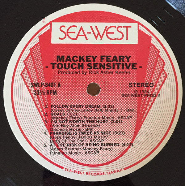 Mackey Feary - Touch Sensitive (LP, Album)