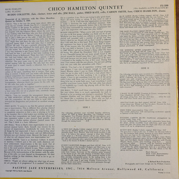Chico Hamilton Quintet* - Chico Hamilton Quintet (LP, Album)