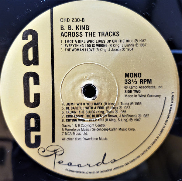 B.B. King - Across The Tracks (LP, Comp)