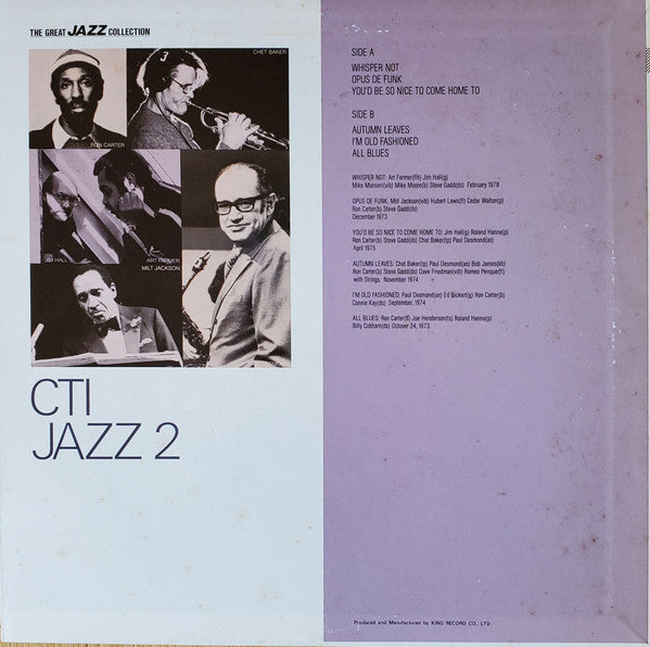 Various - CTI Jazz 2 (LP, Comp, Club)