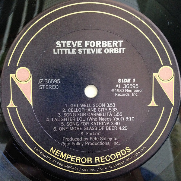 Steve Forbert - Little Stevie Orbit (LP, Album, San)
