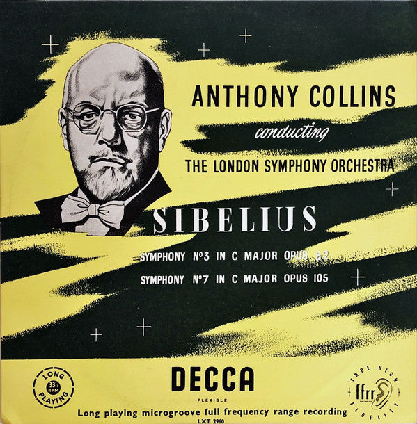 Jean Sibelius - Symphonies 3 & 7(LP, Mono)