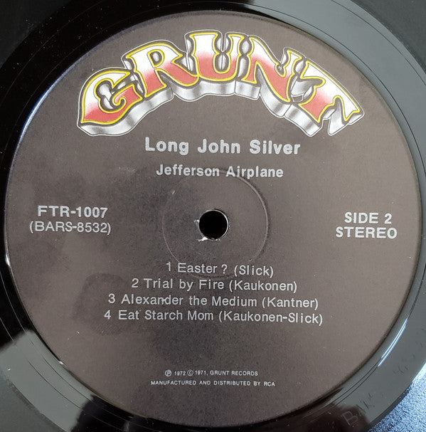 Jefferson Airplane - Long John Silver (LP, Album, Gim)