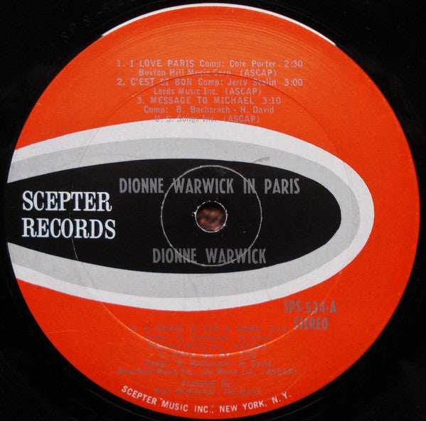 Dionne Warwick - In Paris (LP, Album)