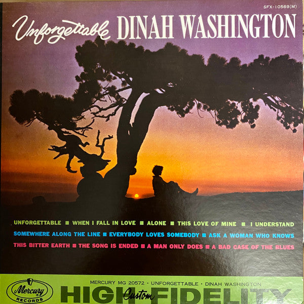Dinah Washington - Unforgettable (LP, Album, Mono, RE)