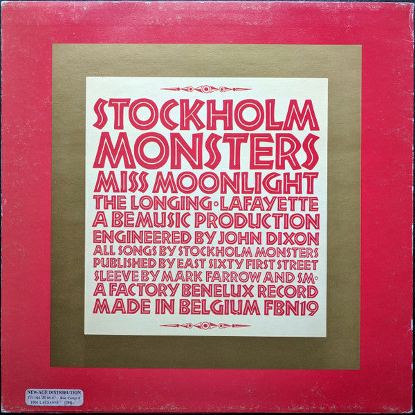 Stockholm Monsters - Miss Moonlight (12"", Single)