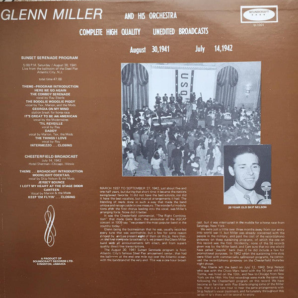 Glenn Miller And His Orchestra - Sunset Serenade August 30-1941 / C...
