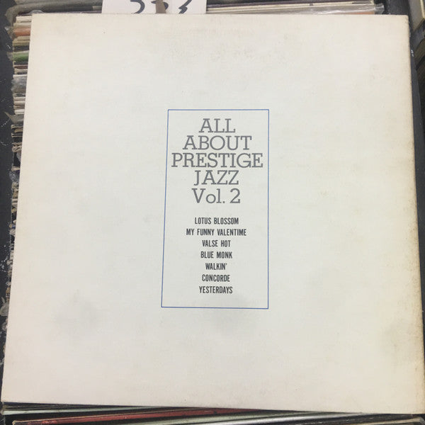 Various - All About Prestige Jazz, Vol. 2 (LP, Comp, Ltd)