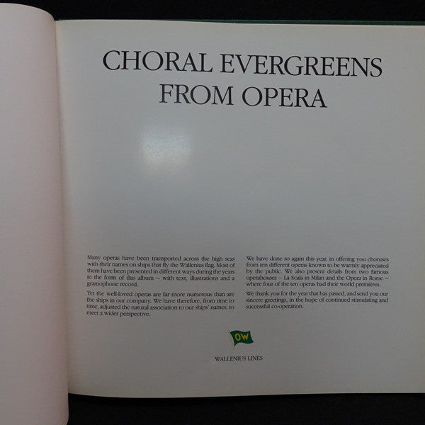 Various - Choral Evergreens From Opera (LP)