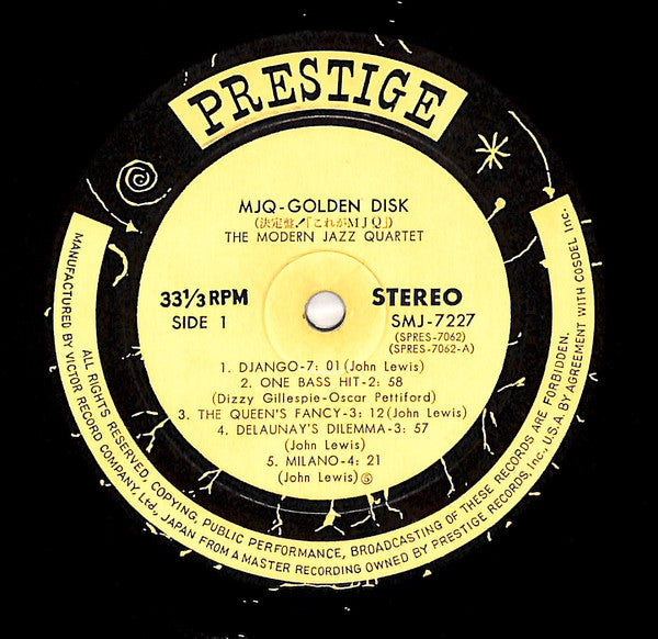 The Modern Jazz Quartet - Golden Disk (LP, Comp)