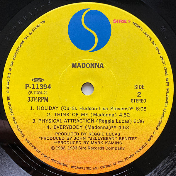 Madonna - Madonna (LP, Album, RE)