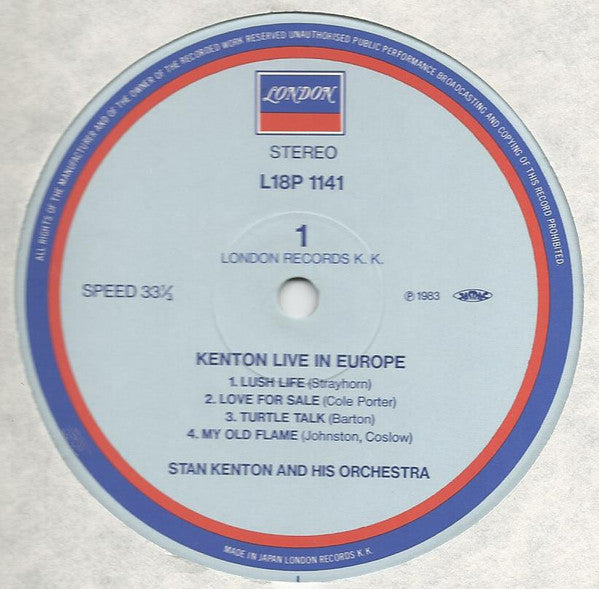 Stan Kenton - Live In Europe (LP, Album)
