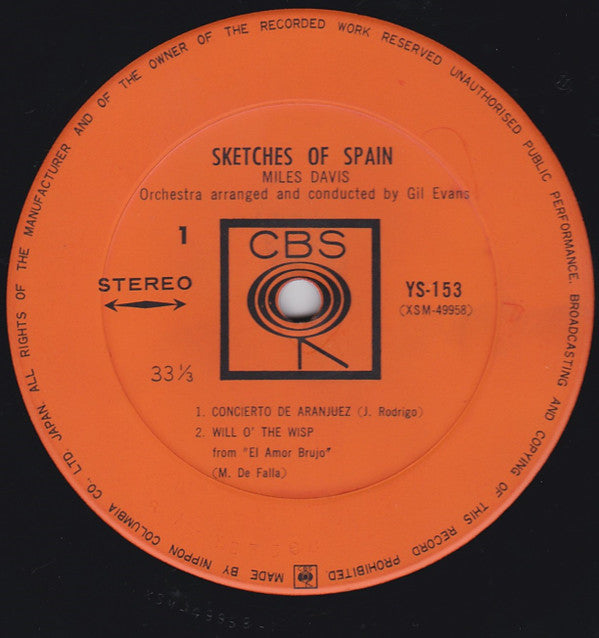 Miles Davis - Sketches Of Spain(LP, Album, RE)