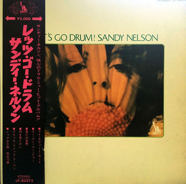 Sandy Nelson - Let's Go Drum! (LP, Comp, red)