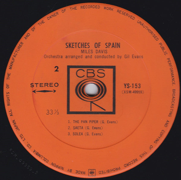 Miles Davis - Sketches Of Spain(LP, Album, RE)