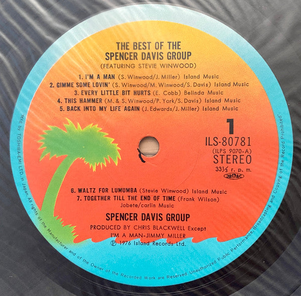 The Spencer Davis Group - The Best Of The Spencer Davis Group(LP, C...