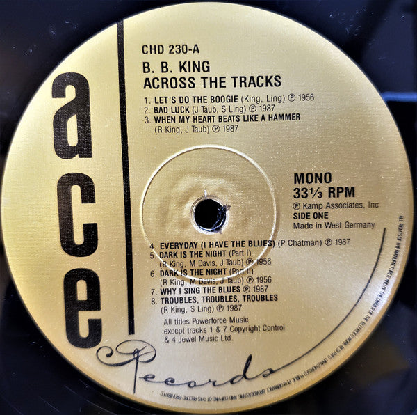 B.B. King - Across The Tracks (LP, Comp)