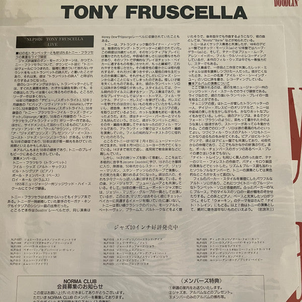 Tony Fruscella - Live! (10"")