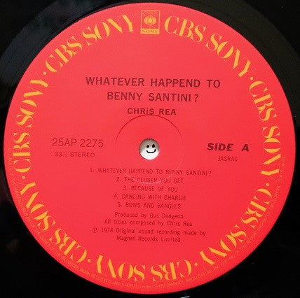 Chris Rea - Whatever Happened To Benny Santini? (LP, Album, RE)