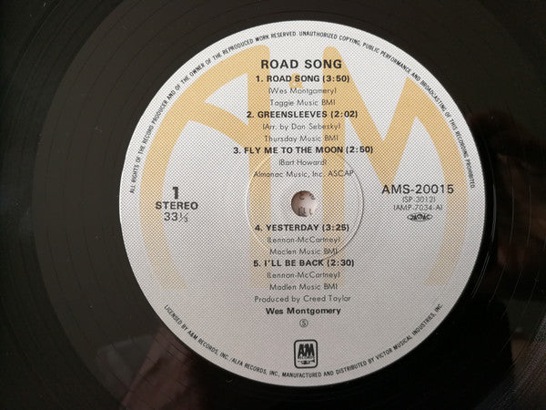 Wes Montgomery - Road Song (LP, Album, RE)