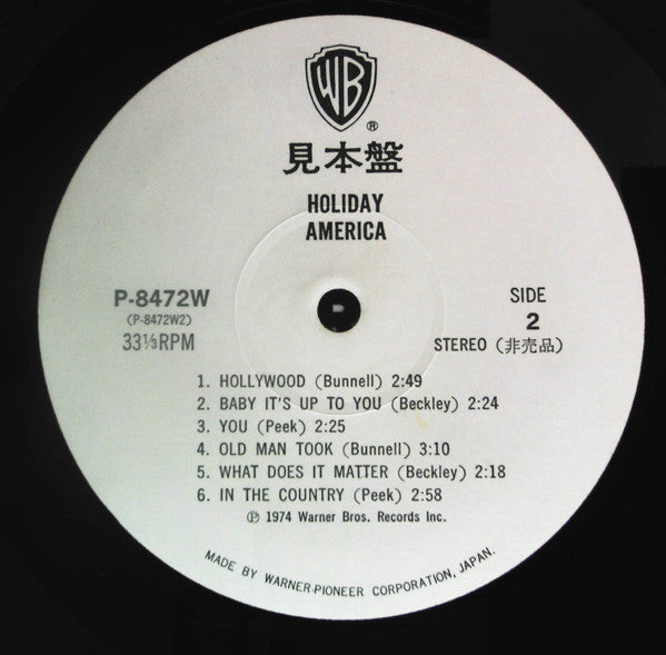 America (2) - Holiday (LP, Promo)