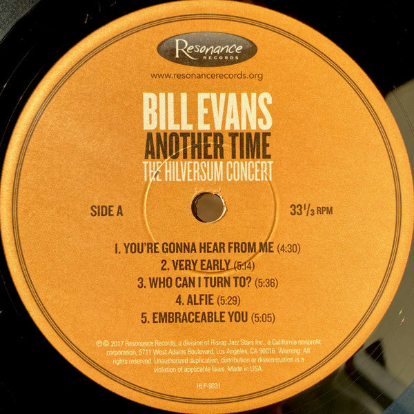 Bill Evans - Another Time (The Hilversum Concert)(LP, Album, RSD, D...