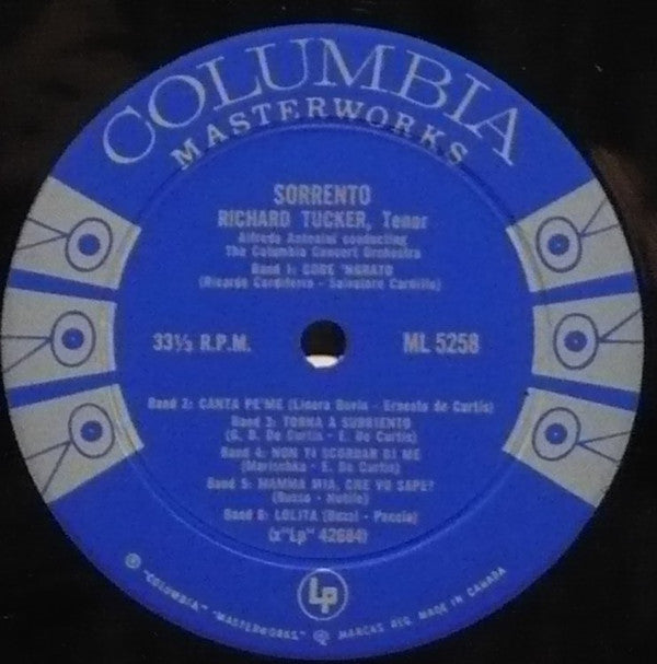 Richard Tucker (2) - Sorrento (LP, Album, Mono)