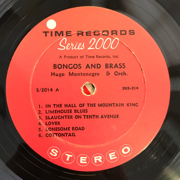 Hugo Montenegro & Orch.* - Bongos And Brass (LP, Album)