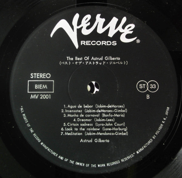 Astrud Gilberto - The Best Of Astrud Gilberto (LP, Comp, RE)