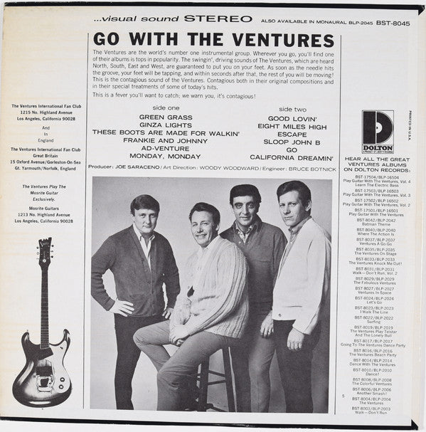 The Ventures - Go With The Ventures (LP, Album)